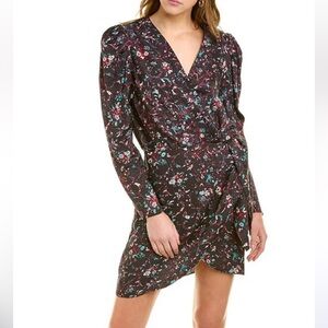 Isabel Marant Baikal Silk Trim Mini Dress